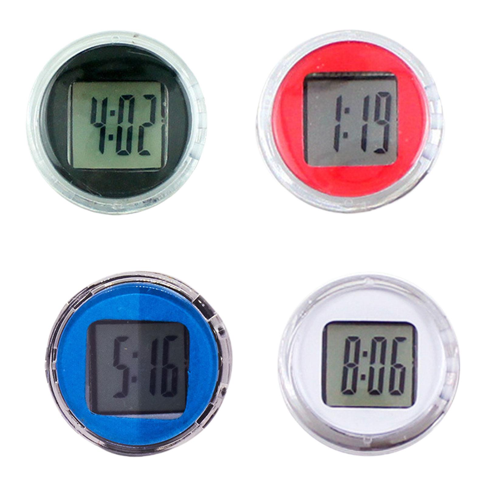 Часы на руль мотоцикла, автомобильные мини-электронные часы, часы на приборную панель скутера чёрный