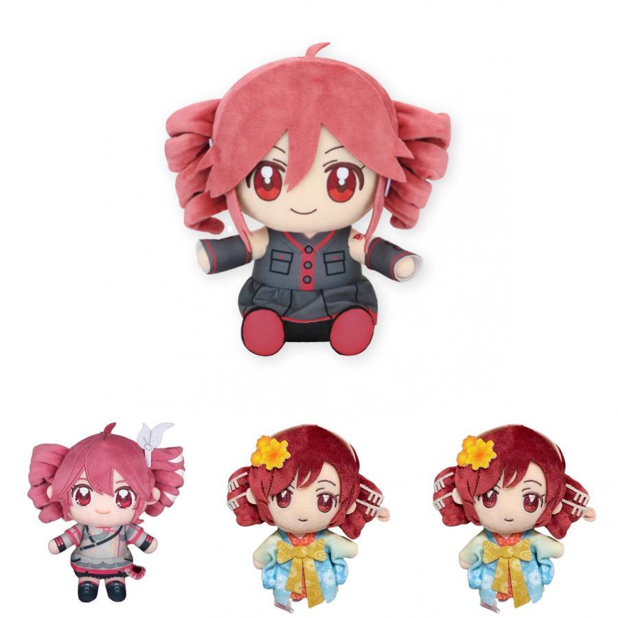 Niedliche Kasane Teto Plüschpuppe mit kurzem Fell Design Perfekt für Anime-Sammler