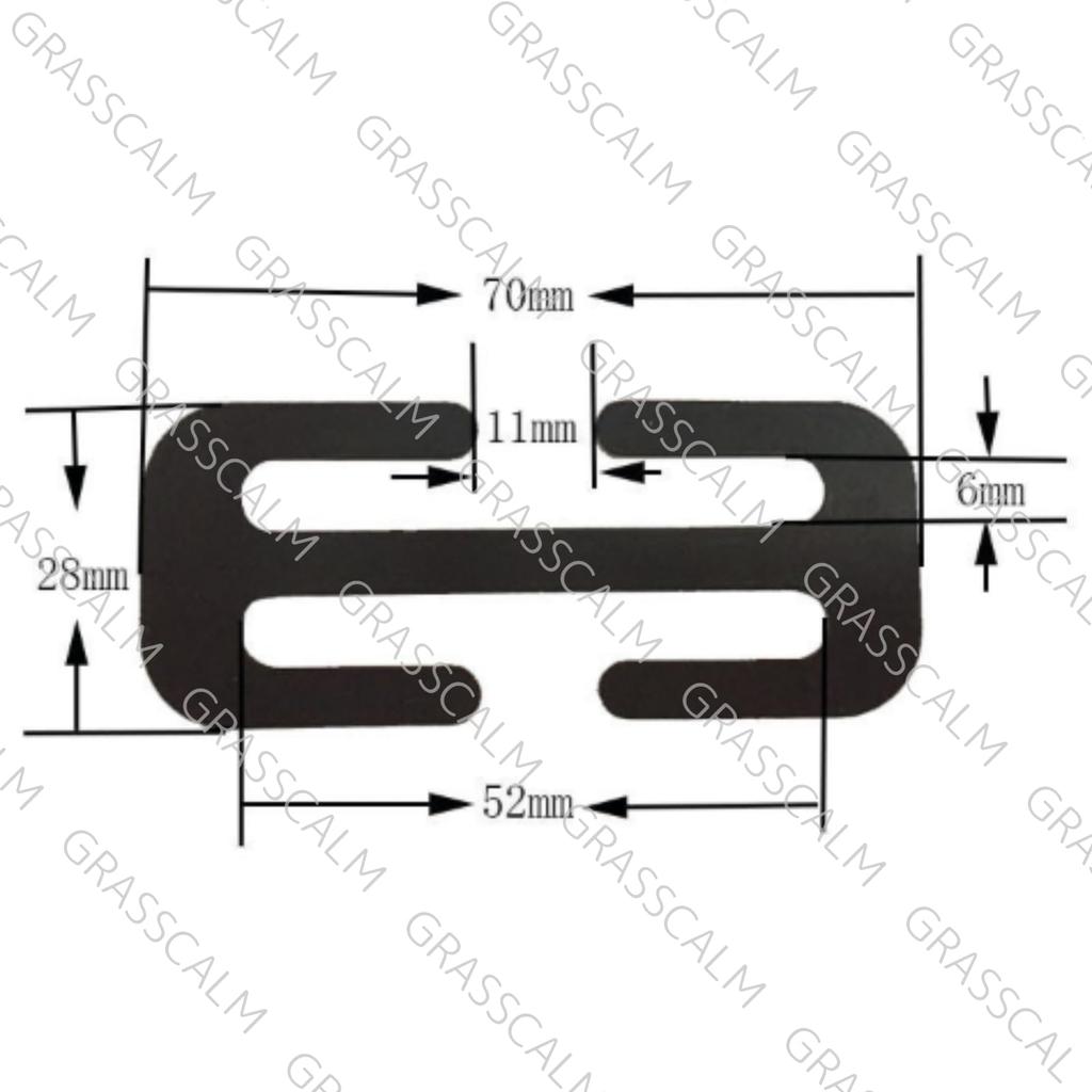 GRASSCALM Seat Belt Adjustment Locking Clips 4 Pieces Seat Belt