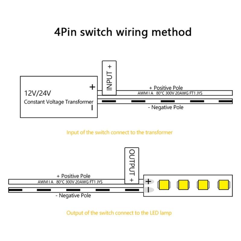 2Pcs Auto ON/OFF Door Open Sensors Switches Automatic Lighting Control Switches Cabinet Door Open/Close Sensors Switches