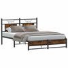 VidaXL Cadre de lit sans matelas chêne fumé 140x200 cm bois ingénierie 4106909