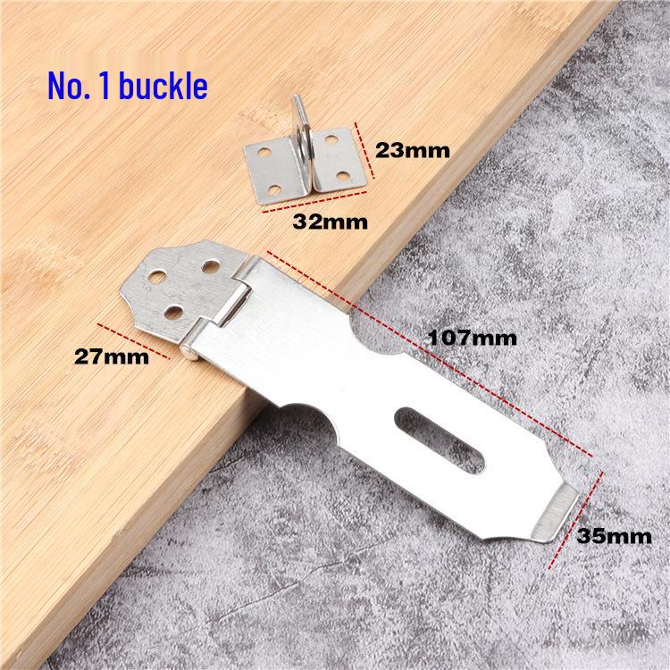 Stainless Steel 4-Inch Lockable Cabinet/Drawer Latch with Thickened Buckle