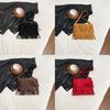 Bohemian Suede Fringe Purse Small Crossbody Bag For Daily Use