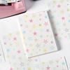80 Blatt Rainbow Rhythm Koreanischer Stil Minimalistisches Notizbuch mit dekorativem Hintergrundpapier kompatibel mit M5-Innenseiten