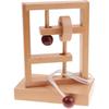 4pcs Classic Wooden Rope Puzzle Set Ring Puzzles String Solution Brain Teaser - DD