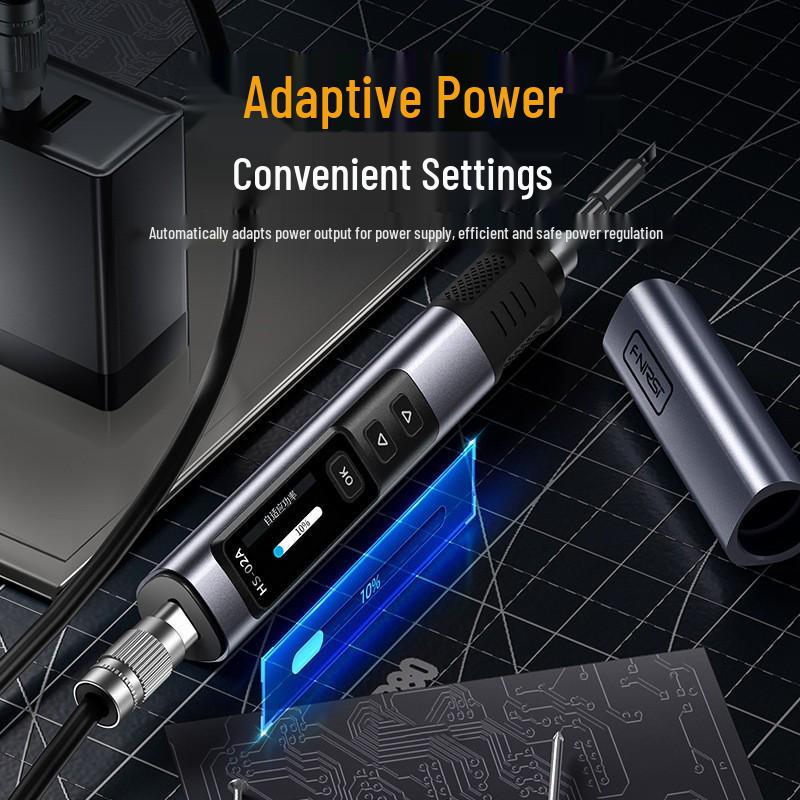 FNIRSI HS-02 100W Smart Electric Soldering Iron: Portable Constant Temperature Soldering Station for Household Repair and Welding