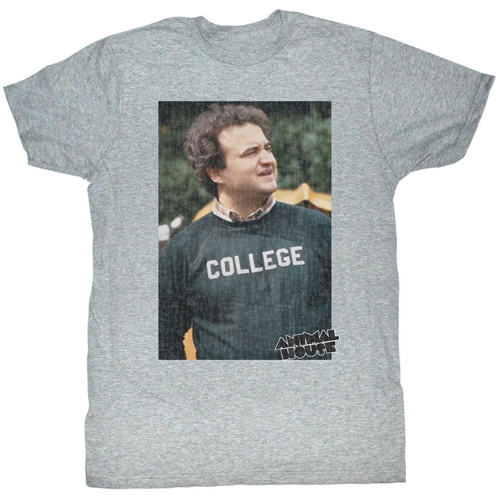 Animal House T-Shirt Distressed Confused College Portrait Grey Heather Tee Unisex T-Shirt XL