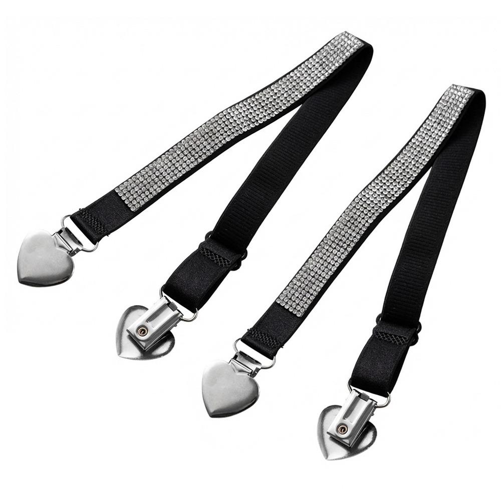 Ethnic Style Lingerie Shoulder Straps Rhinestones Elastic Bra Shoulder Strap Detachable Letters Bra Decorative Strap