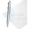 Stylo Bille 4 Couleurs - WEDO - Chromé - Mécanisme Poussoir - Rechargeable - Mixte