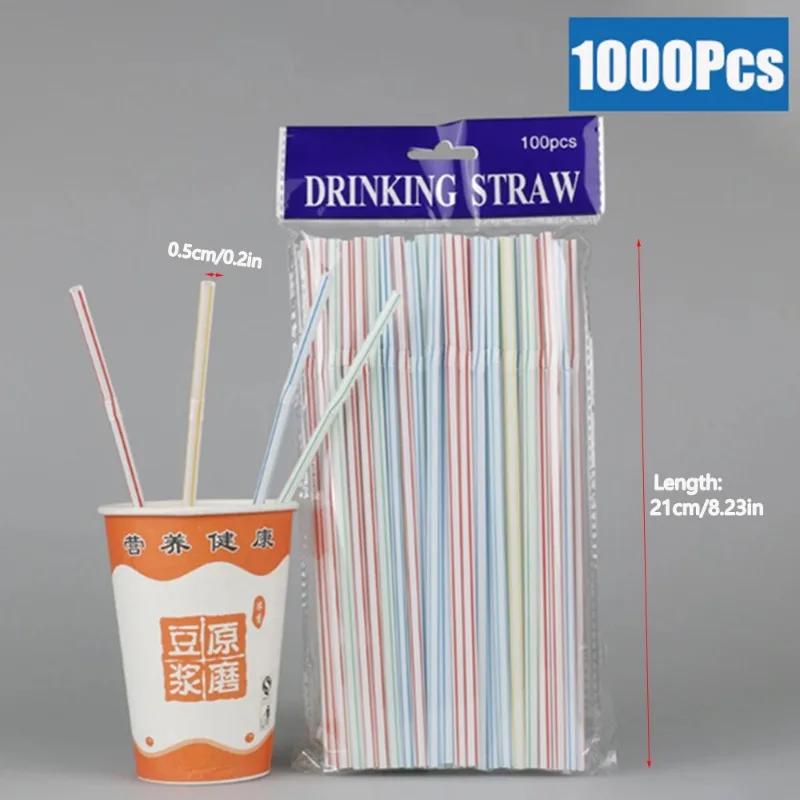 Multicolor Drinking Straws rietjes Milk Tea Bar Party Wedding Kitchen Home Accessories Beverage Black Straw Wholesale