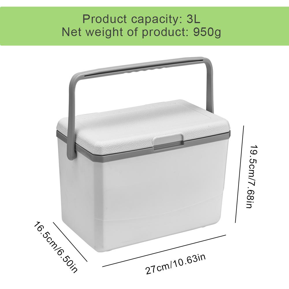 3/5L Camping Cooler Box Heat Preservation Car Refrigerator Large Capacity Camping Fridge Ice Cooler Cooling Beverage Storage Box