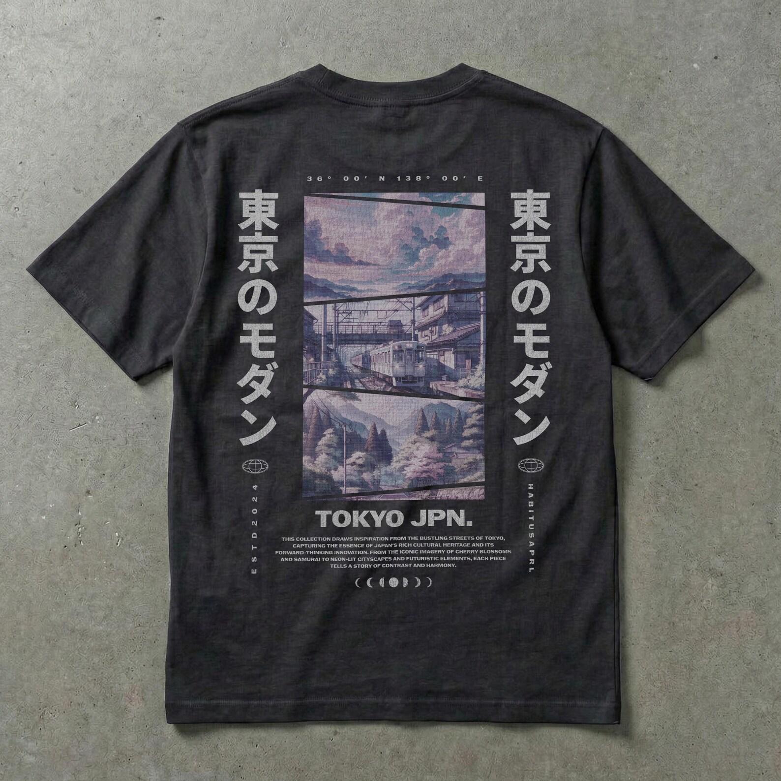 Tokyo Graphic T-Shirt | Japanese Streetwear, Modern Art Tee 3XL