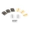 10sets Hinges W/screw Fillet Silver/Antique bronze/Gold 4 Holes 18*16mm Decor Cabinet Wooden Box Jewelry Wine Gift Case Vintage