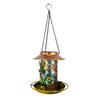 Outdoor Bird Feeder With LED Light Waterproof Garden Decor Bird Feeder Station For Balcony For Outdoor Yard Pathway Farm Patio