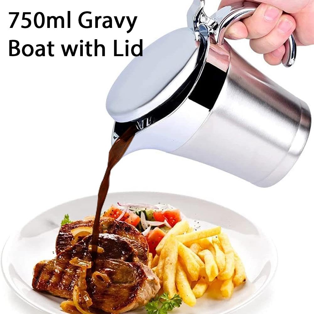 800ml With Lid, Stainless Steel Insulated Jug, Double-walled Jug, Thermal Warmer & Ladle, Keeps Food Warm Or Cool