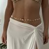 Boho Metal Starfish Shell Waist Chain for Women Summer Beach Sea Star Fish Sexy Belly Chain Bikini Party Vacation Jewelry Gifts