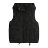 Vest Women's Autumn and Winter New Foreign Style Hooded Jacket Wearing Vest