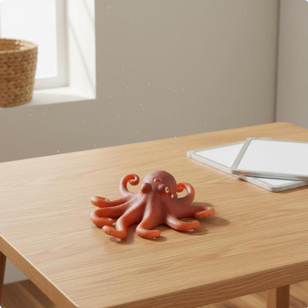 Cephalopod Figurine Lifelike Details Realistic Toy Educational Marine Animal Model for