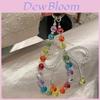 Style Rainbow Crystal Butterfly Phone Strap With Pvc Cord For Women And Men