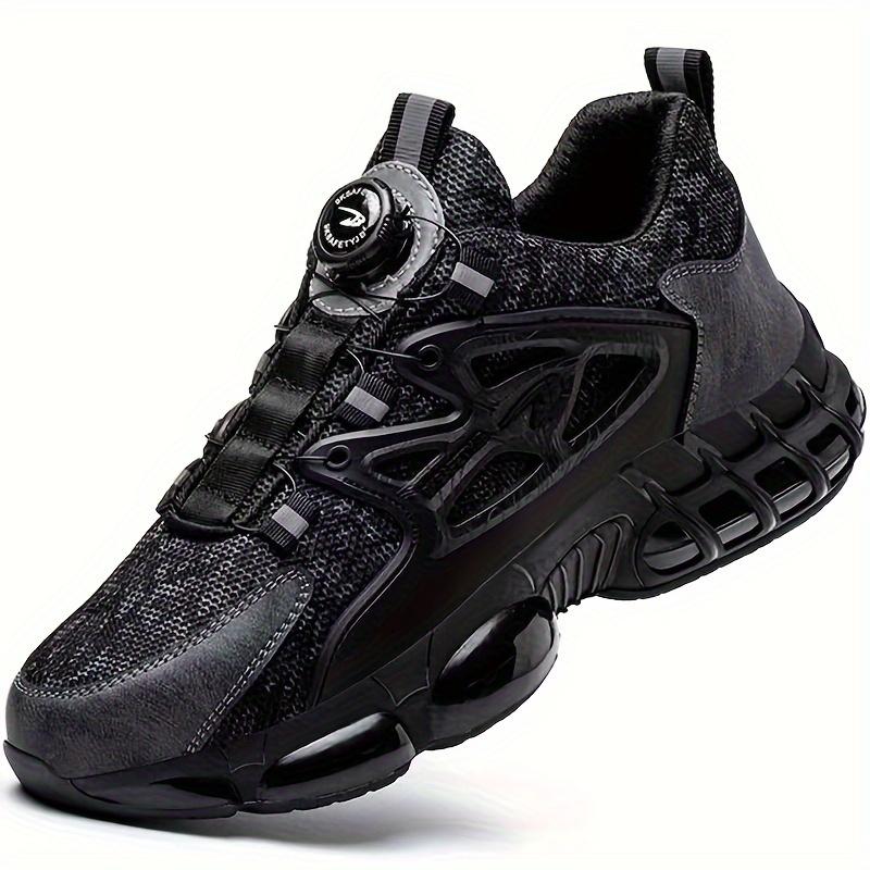 

Rotating Button Safety Shoes Men Steel Toe Sneaker Air Cushion Work Shoes Man Puncture Proof Work Safety Boots Protective Shoes 41