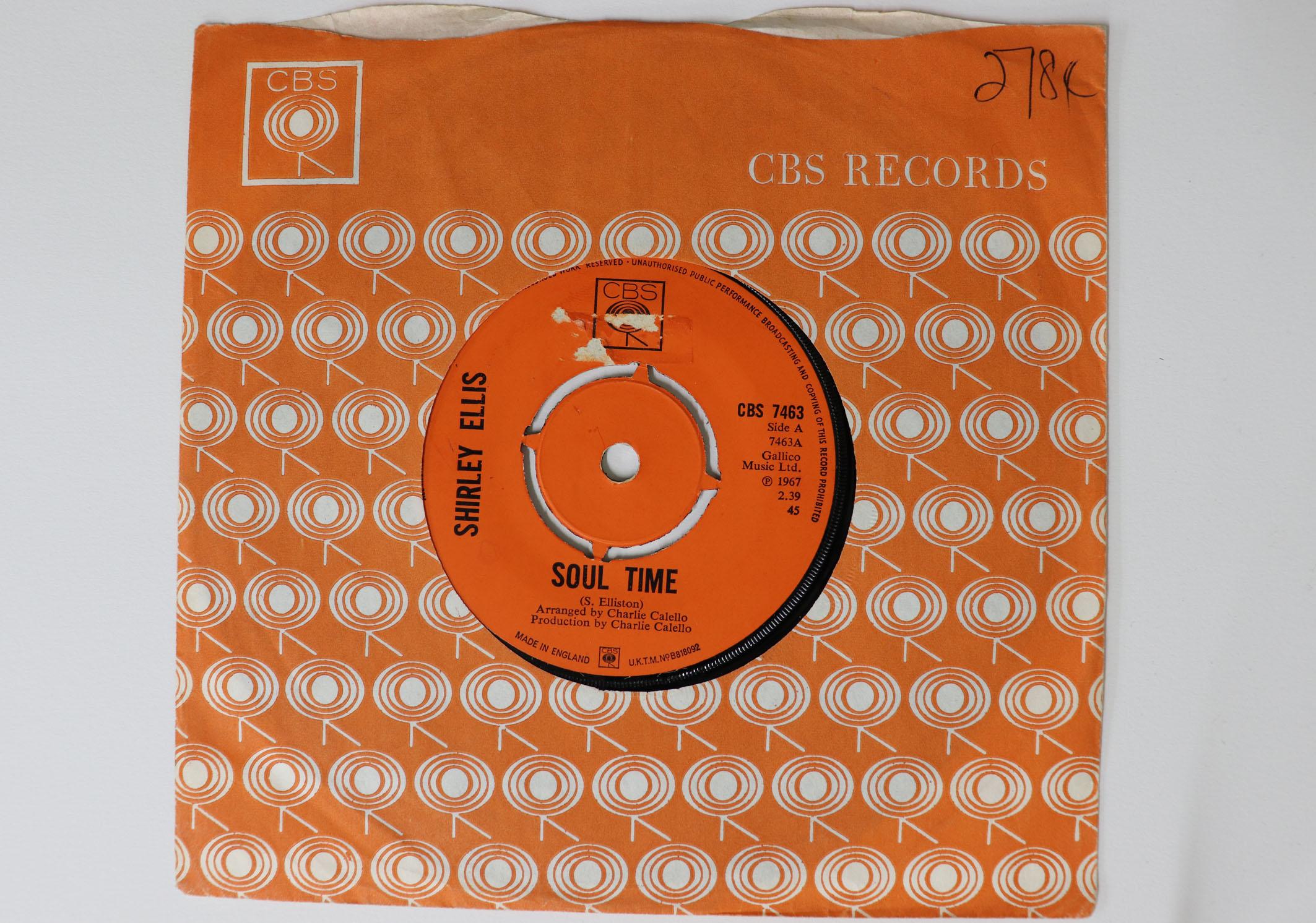 

7inch Record SHIRLEY ELLIS - Soul Time CBS7463 CBS 1971 UK Soul/Funk Used