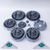 1Set 11pcs Wheel Hub Cover Caps Decoration Stickers for Alfa Romeo GTAM 159 147 156 166 Sizes 14mm-74mm Modification Accessories