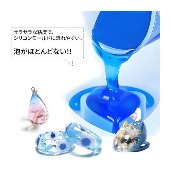 Resin liquid, large capacity, 600g, UV resin liquid, hard, highly transparent, hard to yellow, hardens quickly, no VOC, low viscosity, refillable,