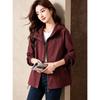 D.F.DEAR Women's Casual Colorblock Hooded Jacket