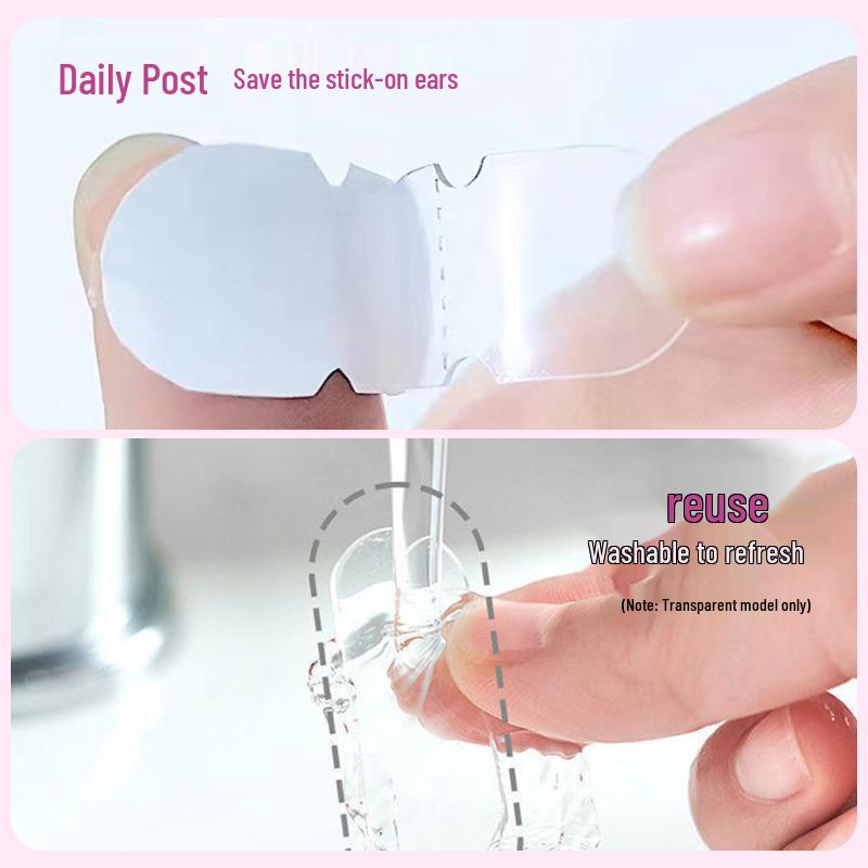 RINBAK Elf Ear Stickers - Invisible Ear Corrector for a Slimmer Face Look