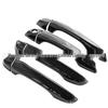 Gloss Black Door Handle Stickers for 2014-23 Citroen C4 Picasso