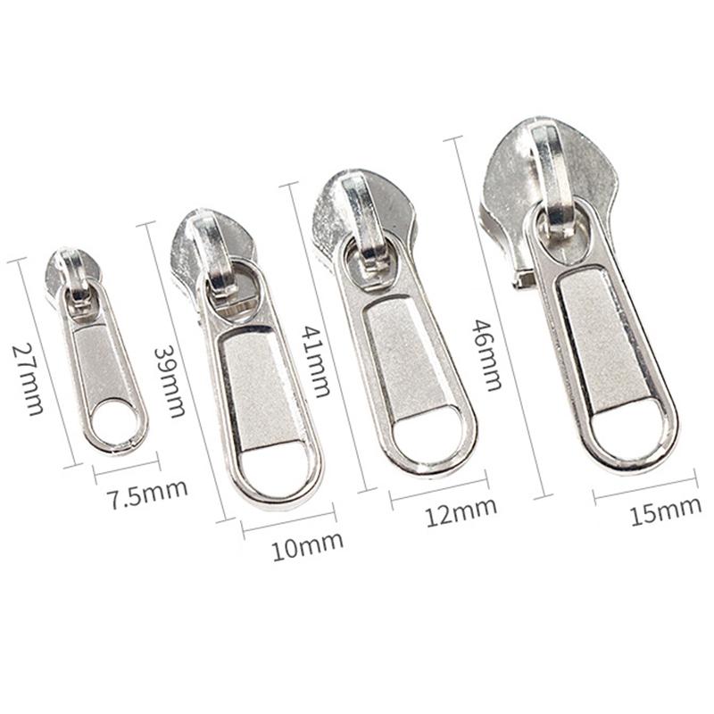 5/8Pcs 4 Sizes Universal Instant Fix Zipper Repair Replacement Slider Zippers