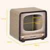 Cat Scratching Post, 2-in-1 TV Shape, House and Mat, Corrugated Cardboard, 39 x 29 x 37 cm, Brown