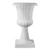 Plastic Urn Planters, 40 X 67 Cm, 2 Pack White Classic Flower Pots Front Porch Planters, Indoor & Outdoor Vase for Wedding, Party, Event, Home, Stage,