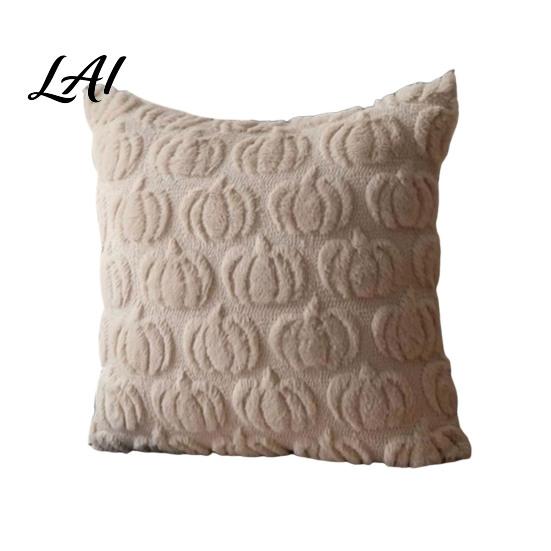 Ghost Throw Pillow Case Plush Pumpkin Cushion Cover Halloween 18 X Inch Seasonal Bedroom Cover Cute Soft for Spooky Season Cozy Fall Home