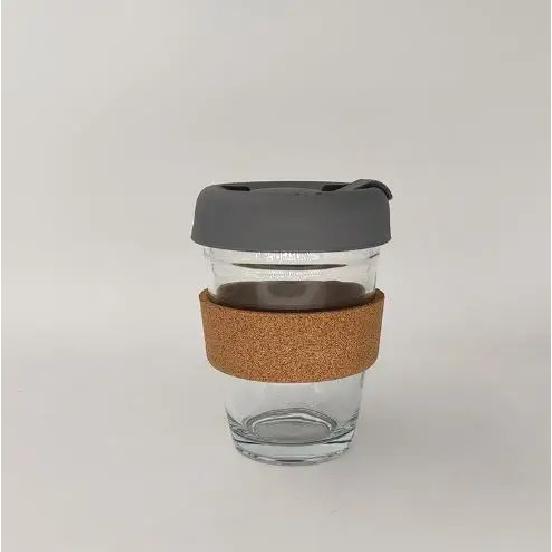 Silica Gel Glass Coffee Cup Cork Set of Insulation Against the Hot Ideas with Cup