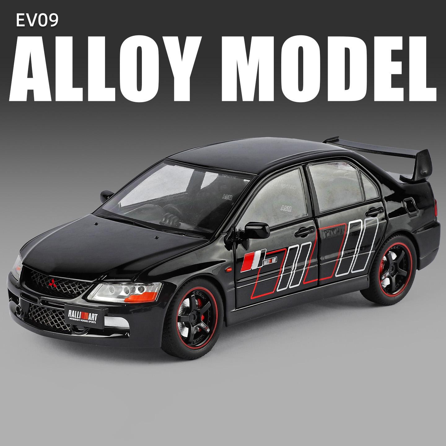 

1:24 Mitsubishi Lancer Evolution IX EVO Modified Car Alloy Car Model Sound and Light Children s Toy Collectibles Birthday Gift