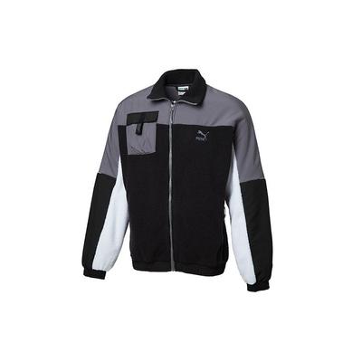 Polo Fleece Jacket Men Outerwear Black 596731-01