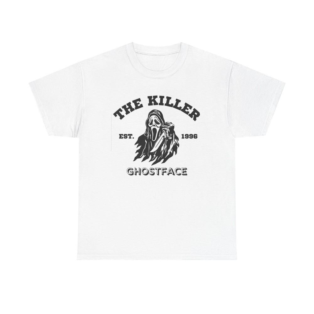 The Killer Ghostface Graphic T Shirt Horror Retro Unisex Heavy Cotton Tee Unisex T-Shirt XXL