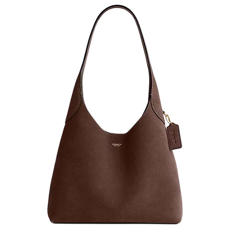 Coach Brooklyn Shoulder Bag 28 - Woman Shoulder Bags Brown One Size - Immagine 6