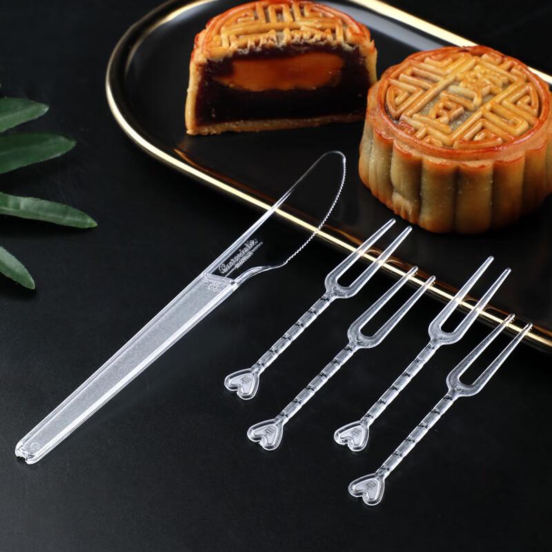 Disposable Mooncake & Dessert Fork Spoon Set