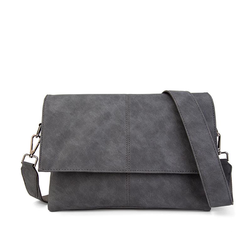 Men's Trendy Single Shoulder Bag: Ultra-Thin, Large Capacity, Fashionable Crossbody for Casual Use