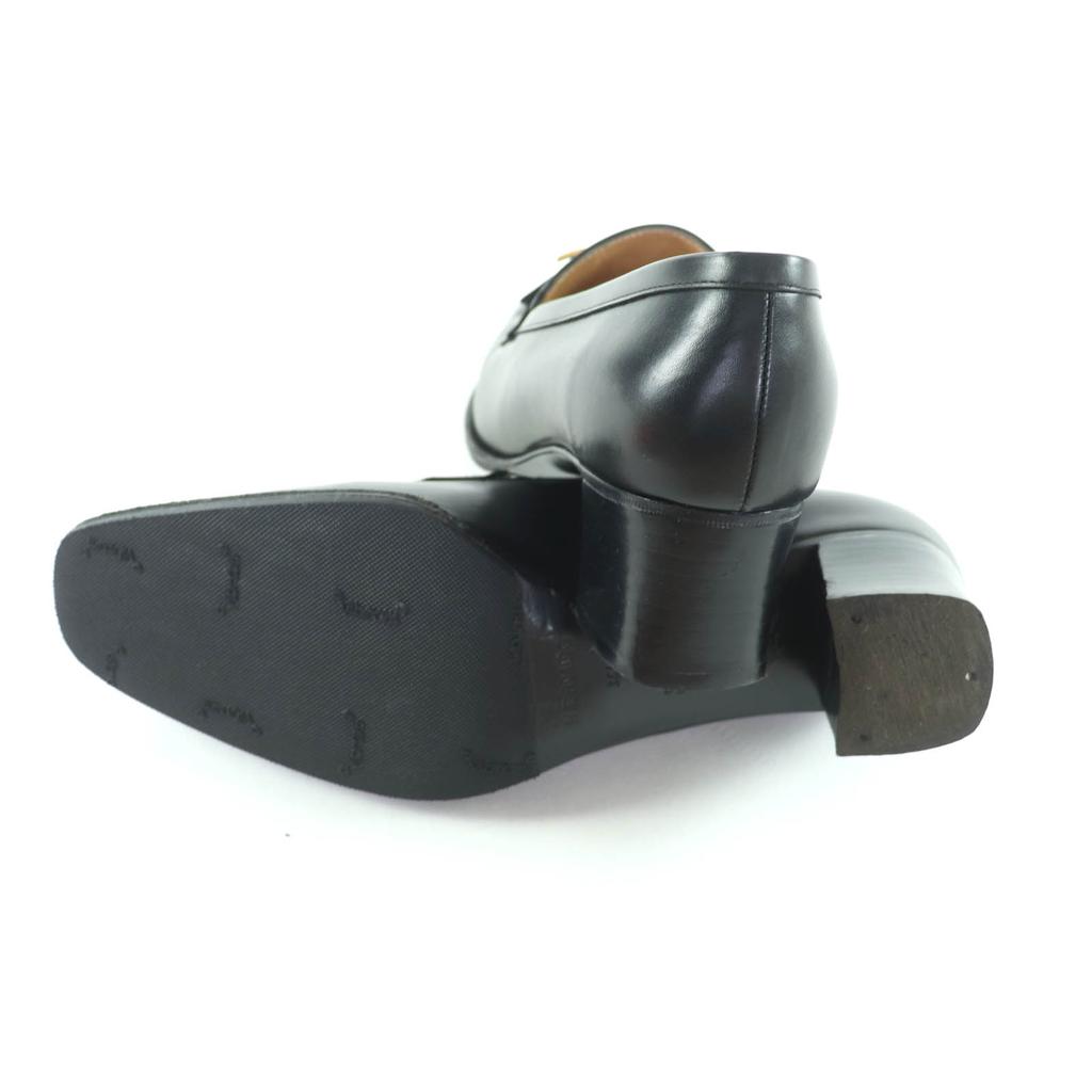 Tolle HERMES Slipper schwarzes Leder Damen 35.5 Gebraucht