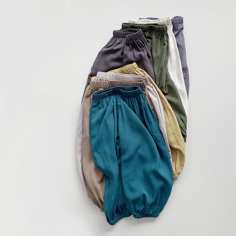 Children's Mosquito Pants Summer Boys' and Girls' Pants Japanese Korean Loose Wide Leg Pants Children's Clothing