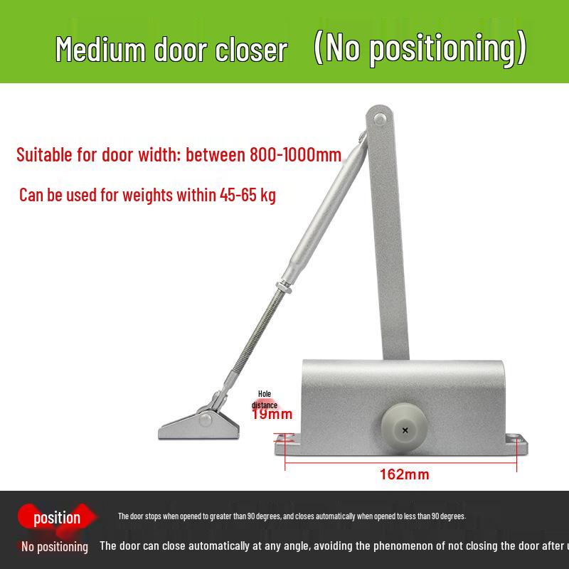 Hydraulic Automatic Sliding and Fire Door Closer - No Drill Installation