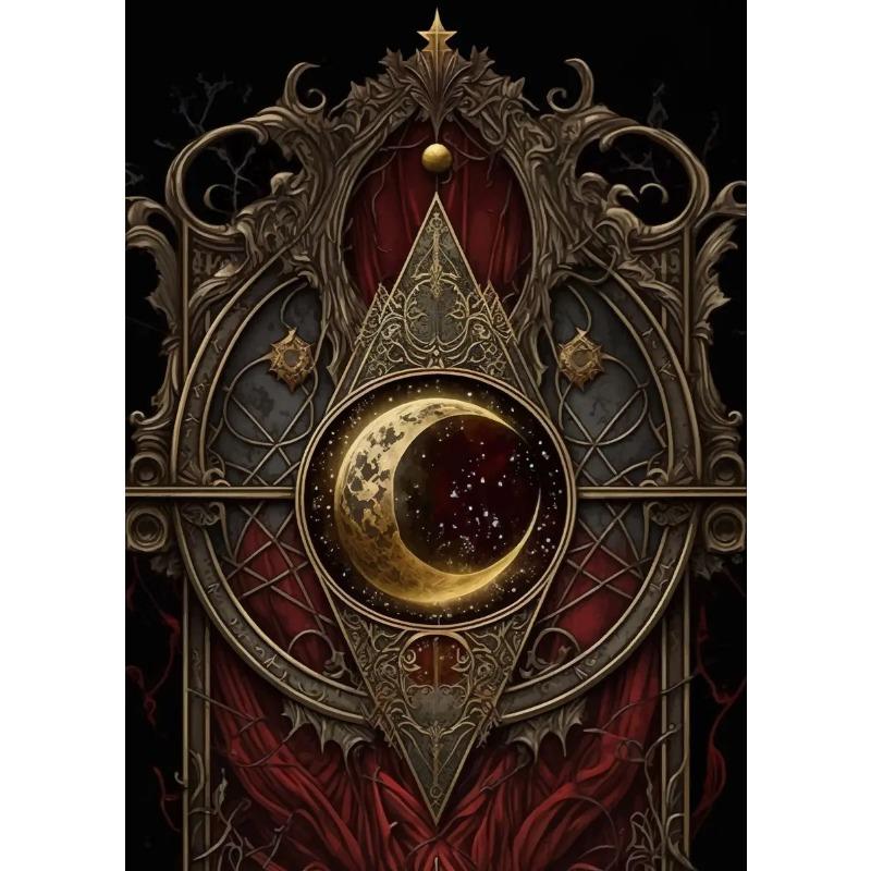 Playing Cards Canvas Painting Fire Skull Card Poster Print Poker for Living Room Wall Art Home Decor
