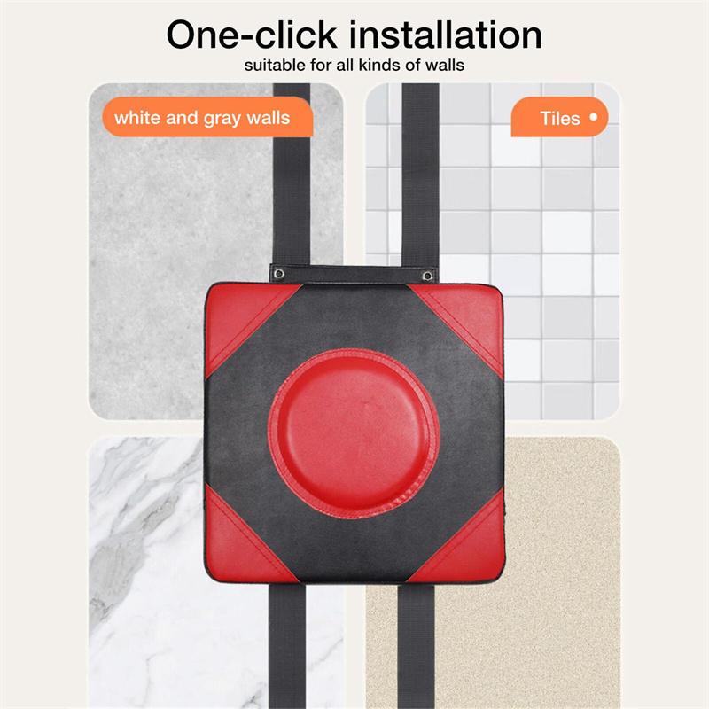 Wandprallkissen für Boxen Wandfokus Ziel Schaumstoff Boxkämpfer Fitness Wand-Boxsack Höhenverstellbar Leder und Hoch