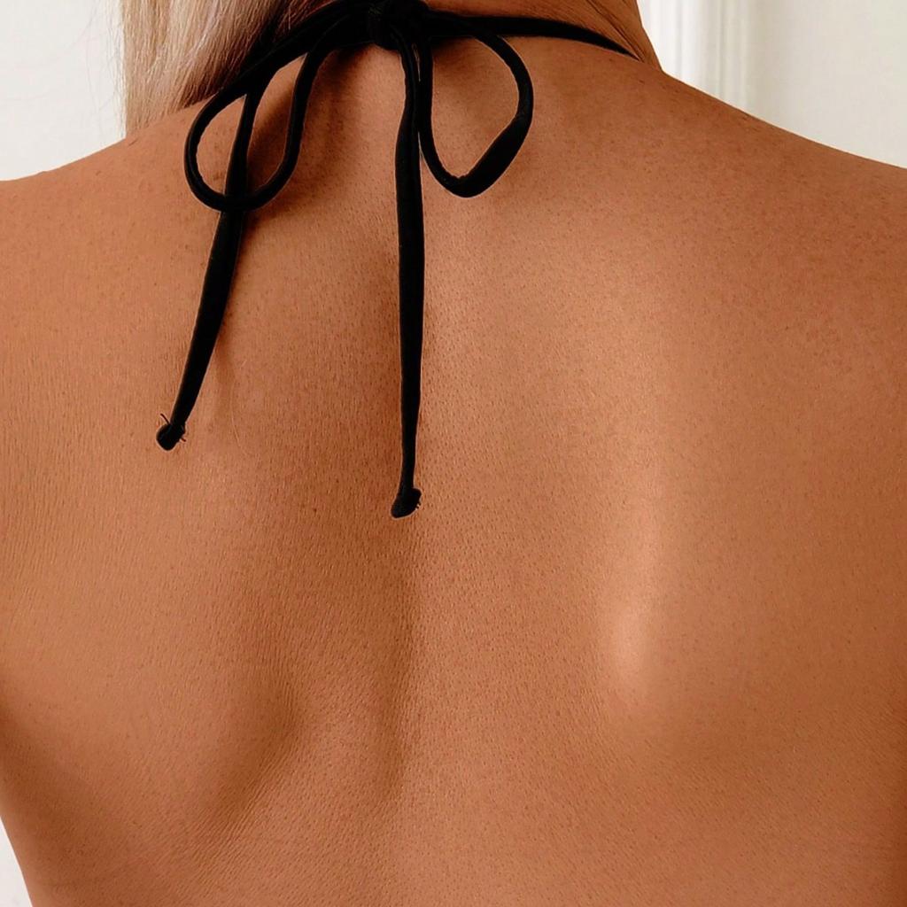 Sexy Mode Gedruckt Rückenfrei Ausgeschnitten Taille Schnürung Schlank Bikini Badeanzug Für Sommer Strand