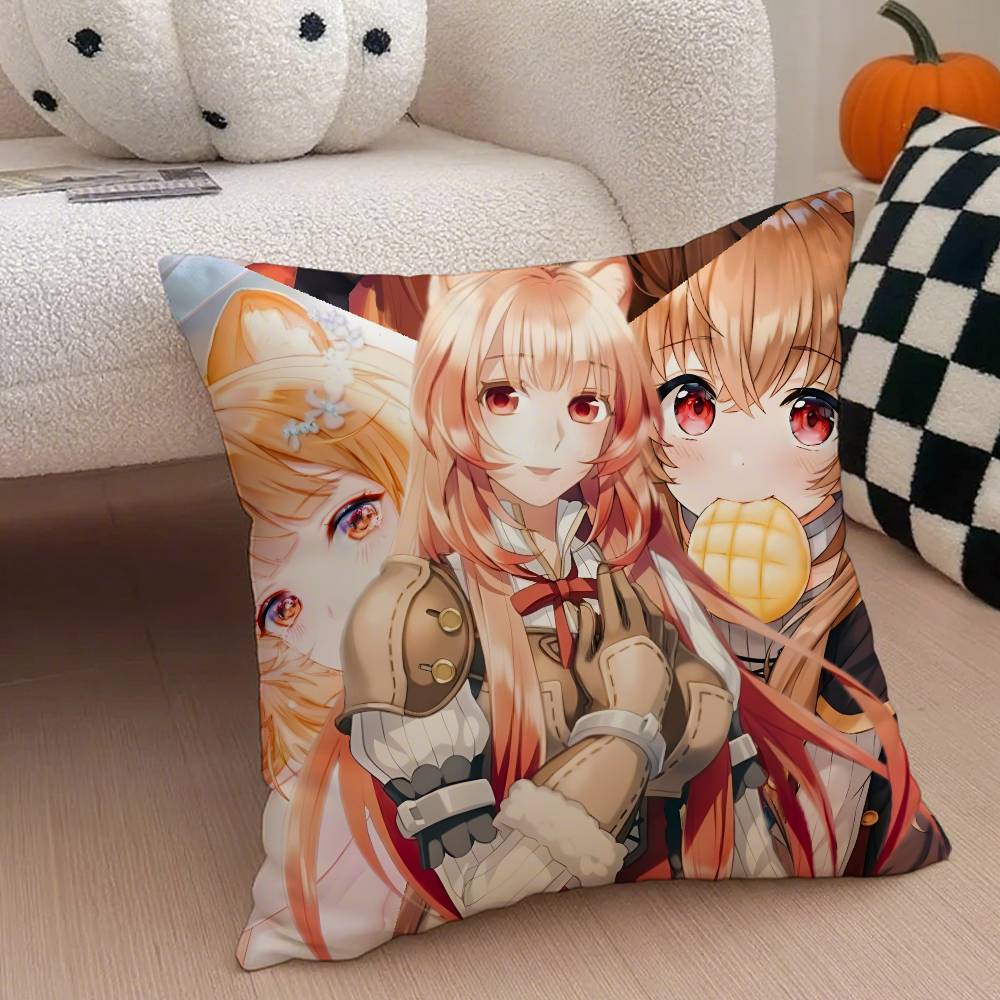 Raphtaria Pillow Case Anti-dustmite Pillowcase Invisible zipper silky short plush Sofa cushion cover
