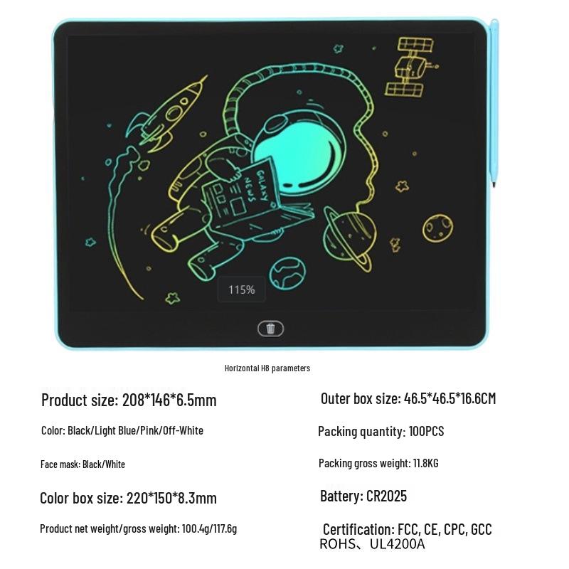LCD Handwriting Tablet for Kids - Full Size Landscape 8/11/13/16 inches
