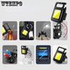 Strong Light Portable Mini Work Light Keychain Small Flashlight Multifunctional Portable Light Rechargeable Light Home Flashlight